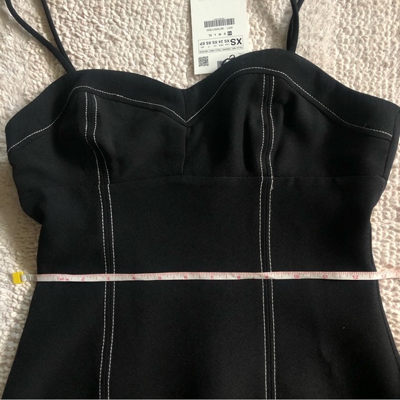 ZARA TOPSTITCHING DRESS - Picture 9 of 16
